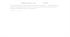 Desktop Screenshot of calledtomovectm.org